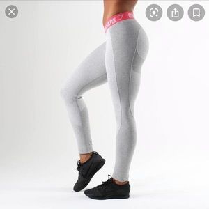 Gymshark flex leggings light grey size small.